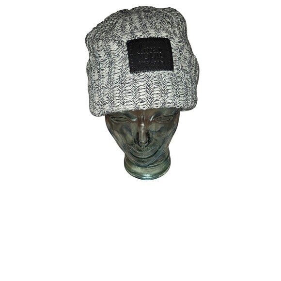 Love Your Melon Unisex Beanie Black Speckled Cuffed Beanie Hat One Size - Picture 6 of 6